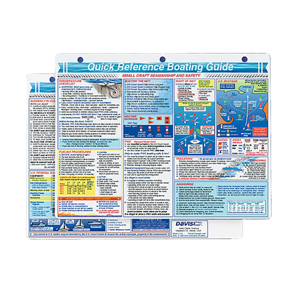 Davis Quick Reference Boating Guide Card - Boat Gear USA