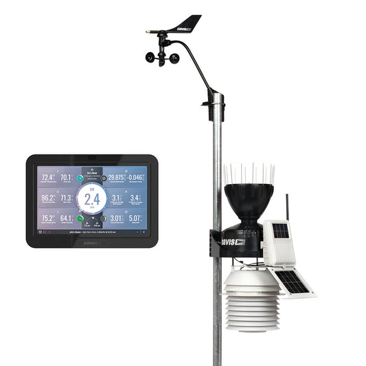 Davis Vantage Pro2 Wireless Weather Station w/WeatherLink Console & 24hr Fan Aspirated Radiation Shield - Boat Gear USA