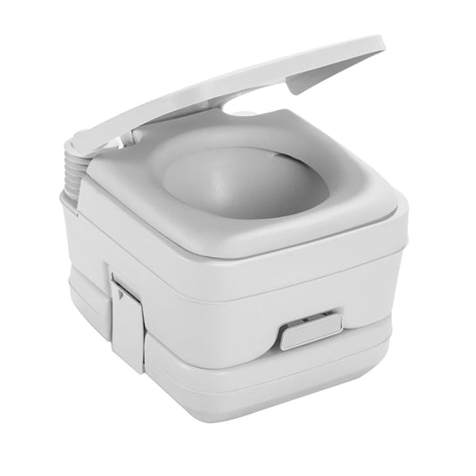 Dometic 964 Portable Toilet w/Mounting Brackets - 2.5 Gallon - Platinum - Boat Gear USA