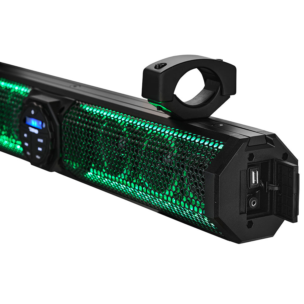 DS18 26" Marine Amplified Sound Bar w/Bluetooth 600W w/6 Speaker System & RGB LED - Boat Gear USA