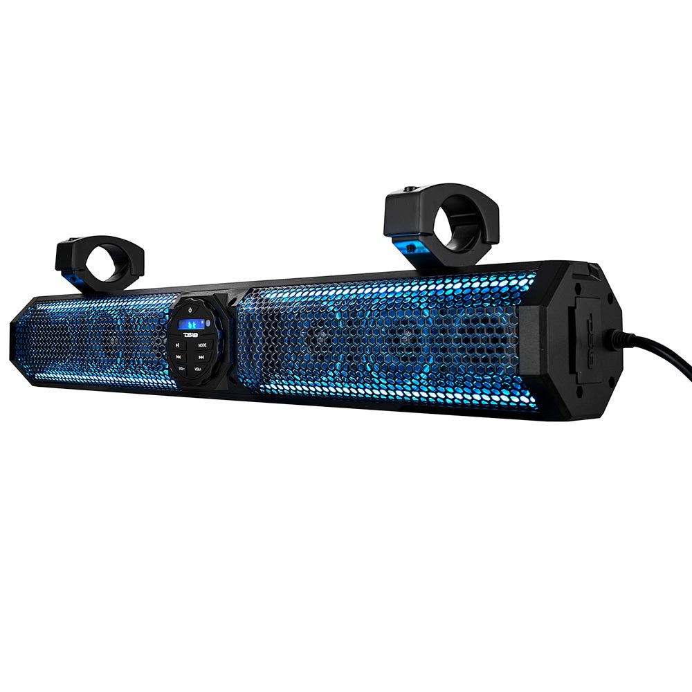 DS18 26" Marine Amplified Sound Bar w/Bluetooth 600W w/6 Speaker System & RGB LED - Boat Gear USA