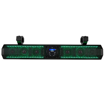 DS18 26" Marine Amplified Sound Bar w/Bluetooth 600W w/6 Speaker System & RGB LED - Boat Gear USA