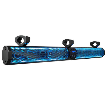 DS18 37" Marine Amplified Sound Bar w/Bluetooth 1200W w/10 Speaker System & RGB LED - Boat Gear USA