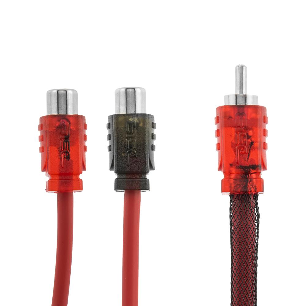 DS18 Advance Ultra Flex RCA Y Connector Cable - 2 Female to 1 Male - Boat Gear USA