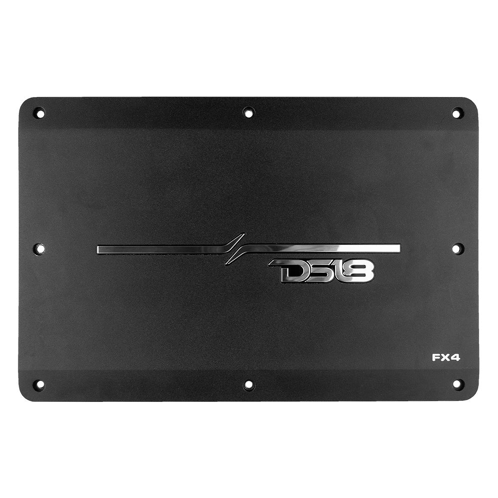 DS18 Flush/Surface Mount 4-Channel Class D Amplifier w/Acrylic Cover - 4x180W RMS @ 4 Ohm - Boat Gear USA