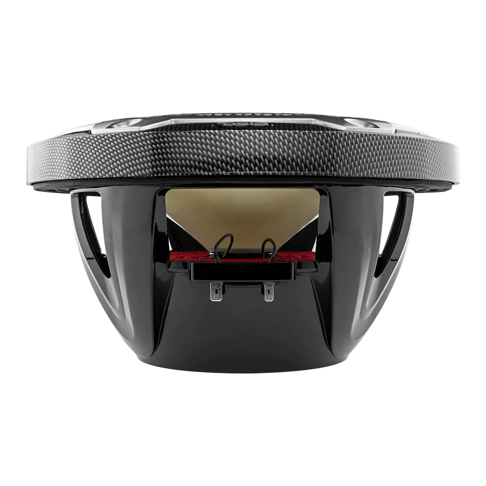 DS18 HYDRO 10" 2-Way Speakers w/Bullet Tweeter & Integrated RGB LED Lights - Carbon Fiber - Boat Gear USA