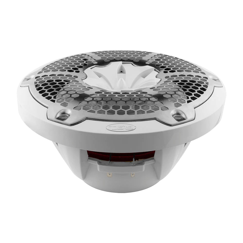 DS18 HYDRO 10" 2-Way Speakers w/Bullet Tweeter & Integrated RGB LED Lights - White - Boat Gear USA