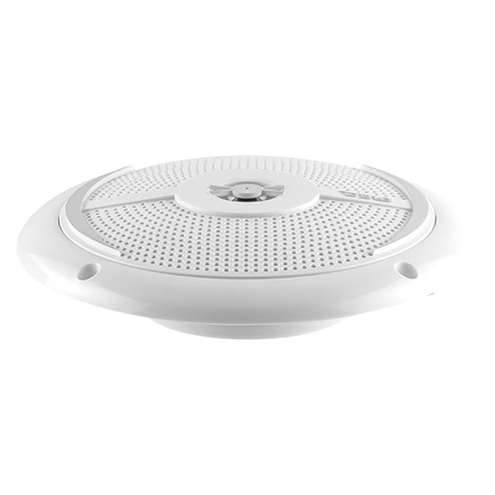 DS18 HYDRO 6.5" 2-Way Marine Slim Speakers w/RGB LED Lighting 100W - White - Boat Gear USA