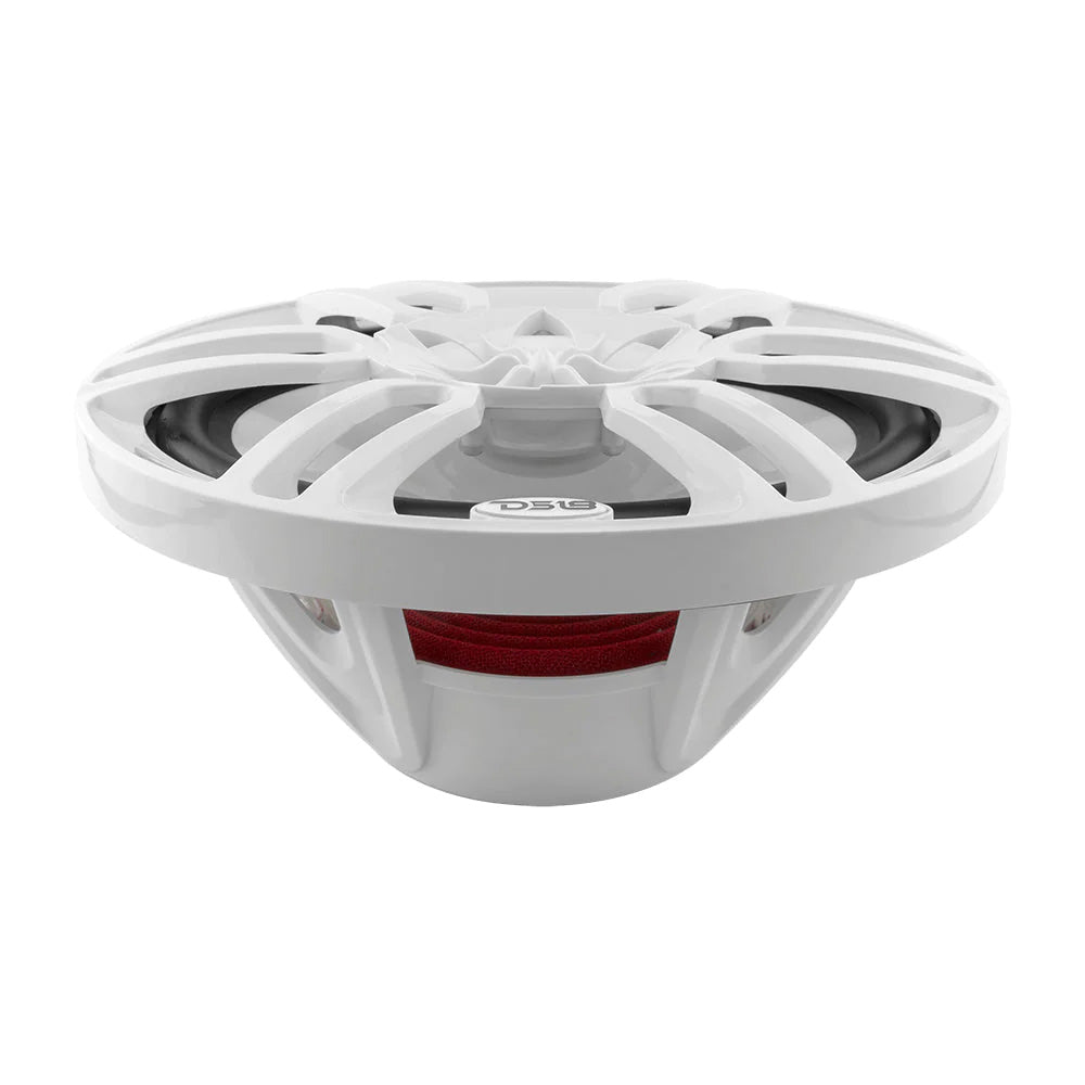 DS18 HYDRO 6 x 9" 2-Way Marine Speakers w/Integrated RGB LED Lights - 375W - White - Boat Gear USA