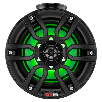 DS18 HYDRO 8" Compact Wakeboard Pod Tower w/RGB Light - 375W - Black - Boat Gear USA