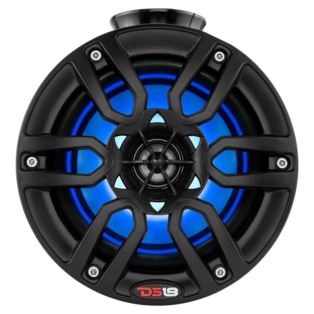 DS18 HYDRO 8" Compact Wakeboard Pod Tower w/RGB Light - 375W - Black - Boat Gear USA