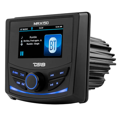 DS18 MRX150 2 Zone Marine & Powersports Head Unit w/3" Color TFT Display & Bluetooth - 4 x 40W - Boat Gear USA