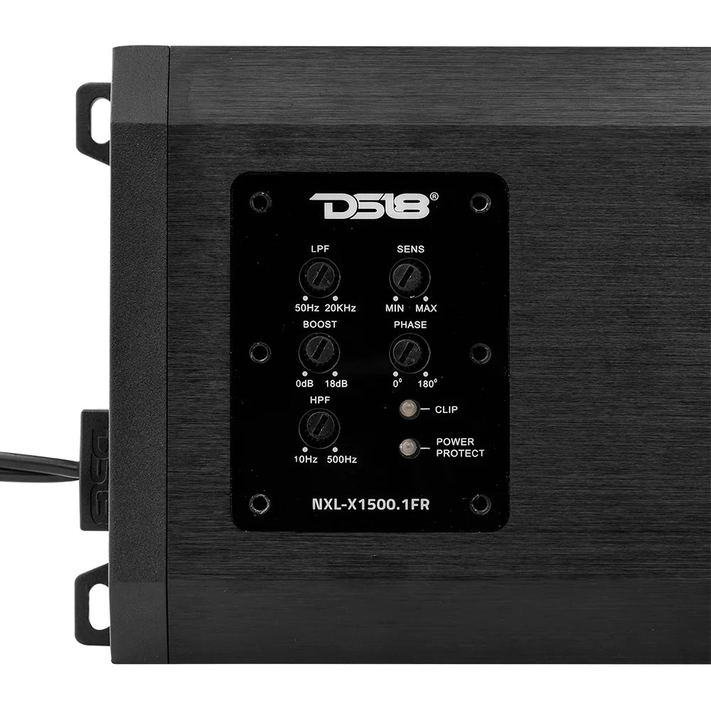 DS18 NXL 1-Channel Full-Range Class D Marine/Powersports Amplifier - 1500W RMS, 1-Ohm - Boat Gear USA