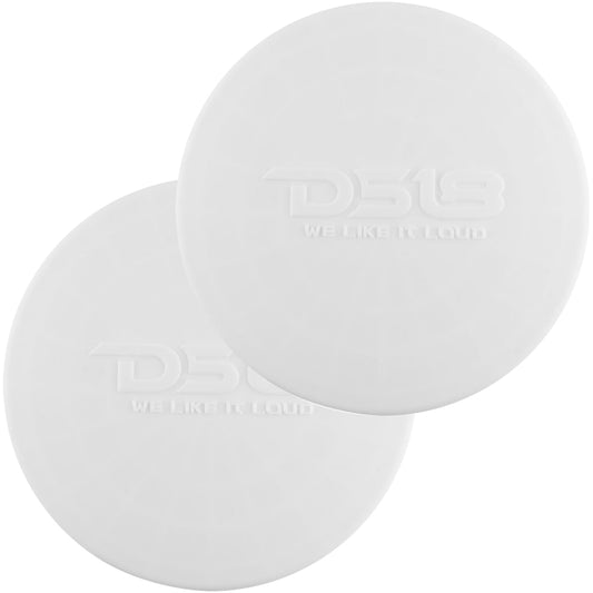 DS18 Silicone Marine Speaker Cover f/6.5" Speakers - White - Boat Gear USA