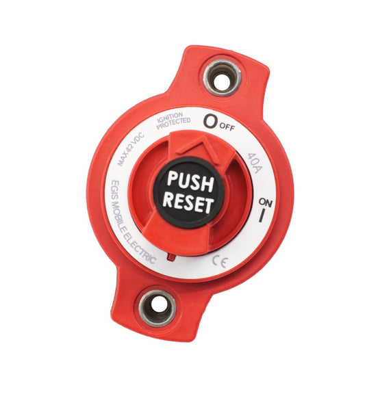 Egis 40a Mini Breaker Disconnect Switch Panel Mount - Boat Gear USA