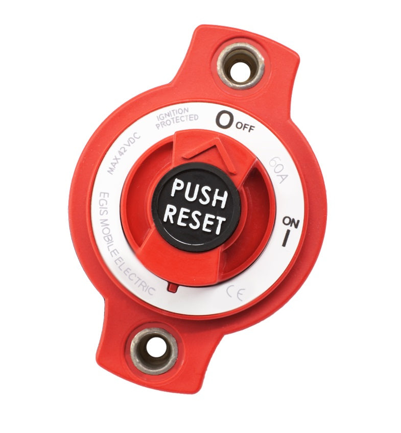 Egis 60a Mini Breaker Disconnect Switch Panel Mount - Boat Gear USA