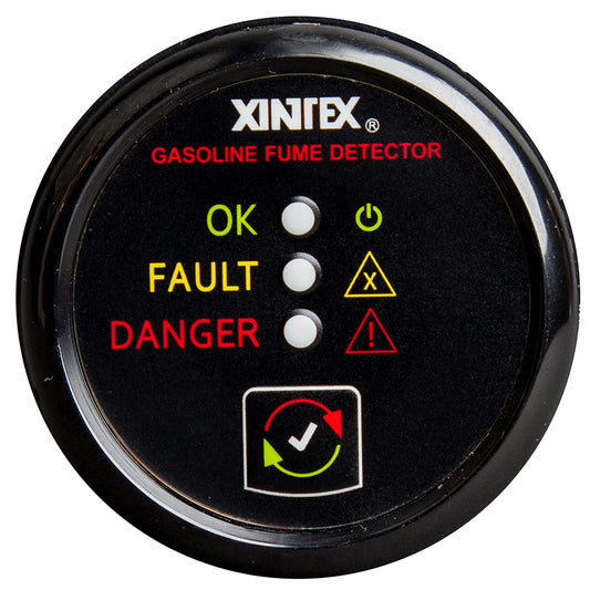 Fireboy-Xintex Gasoline Fume Detector - Black Bezel - 12/24V - Boat Gear USA