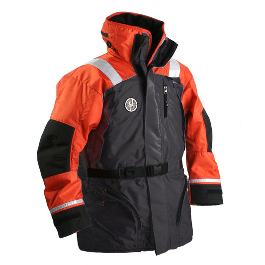 First Watch AC-1100 Flotation Coat - Hi-Vis Orange/Black - Large - Boat Gear USA