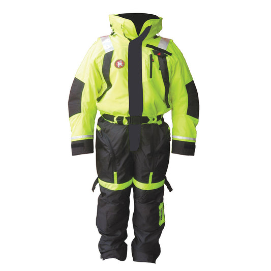First Watch AS-1100 Flotation Suit - Hi-Vis Yellow - XXL - Boat Gear USA