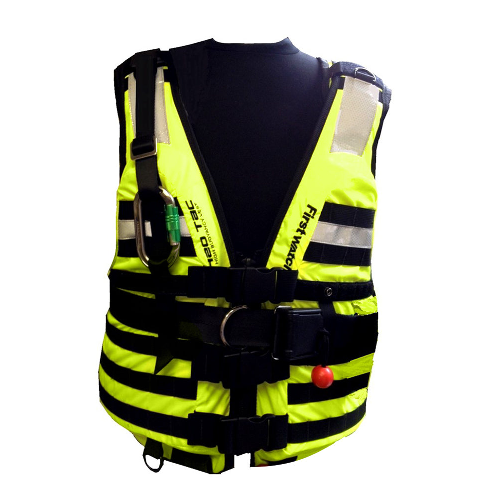 First Watch HBV-100 High Buoyancy Rescue Vest - Hi-Vis Yellow - Medium to XL - Boat Gear USA