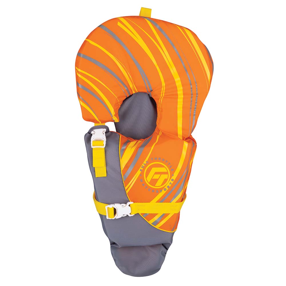 Full Throttle Baby-Safe Vest - Infant to 30lbs - Orange/Grey - Boat Gear USA