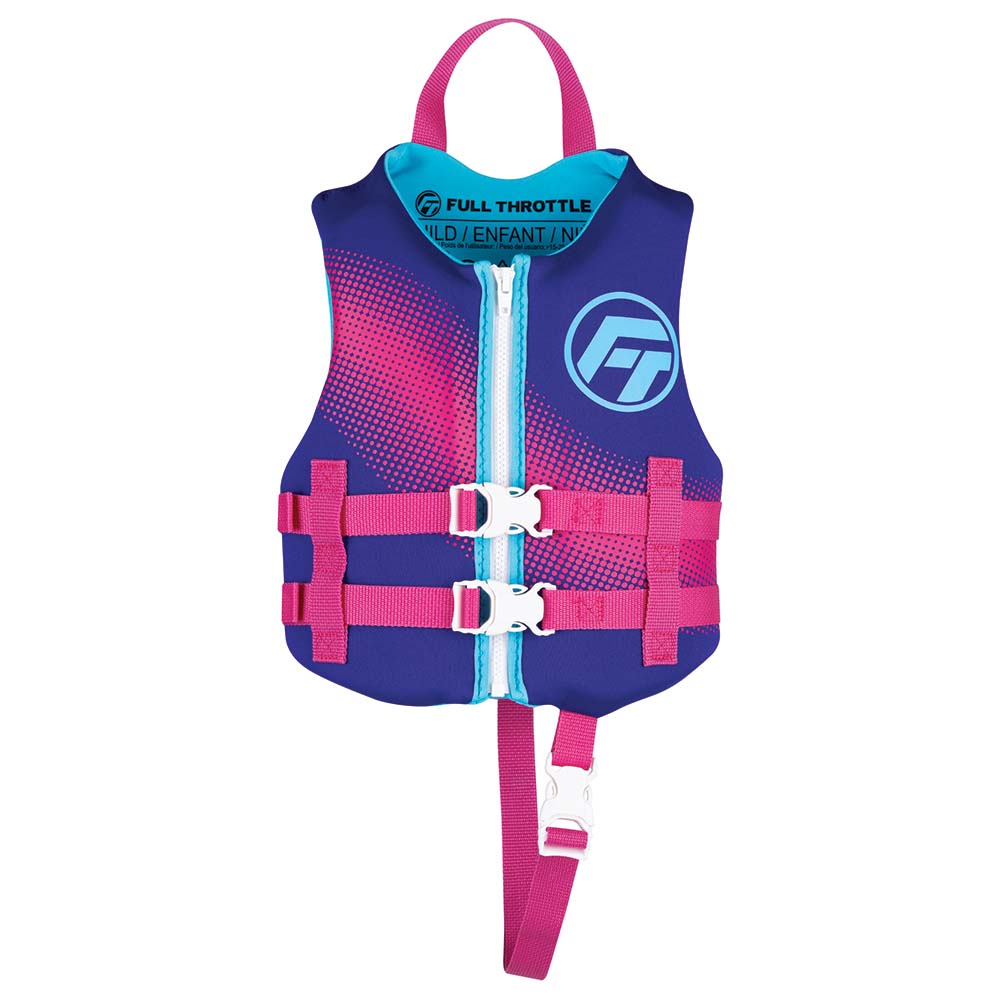 Full Throttle Child Rapid-Dry Life Jacket -Purple - Boat Gear USA