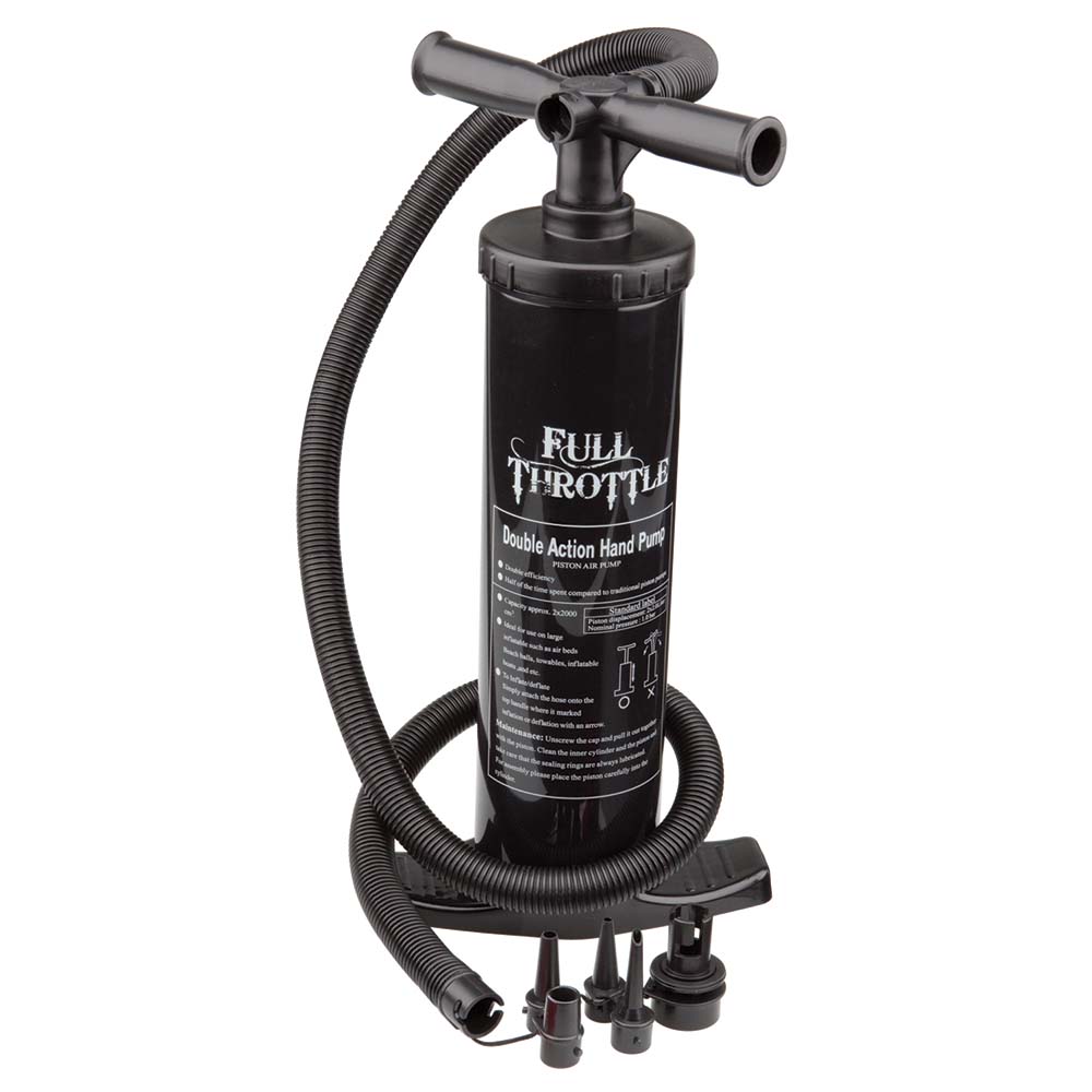 Full Throttle Dual Action Hand Pump - Black - Boat Gear USA