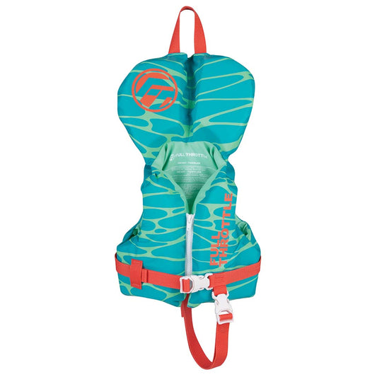 Full Throttle Infant Nylon Life Jacket - Aqua - Boat Gear USA