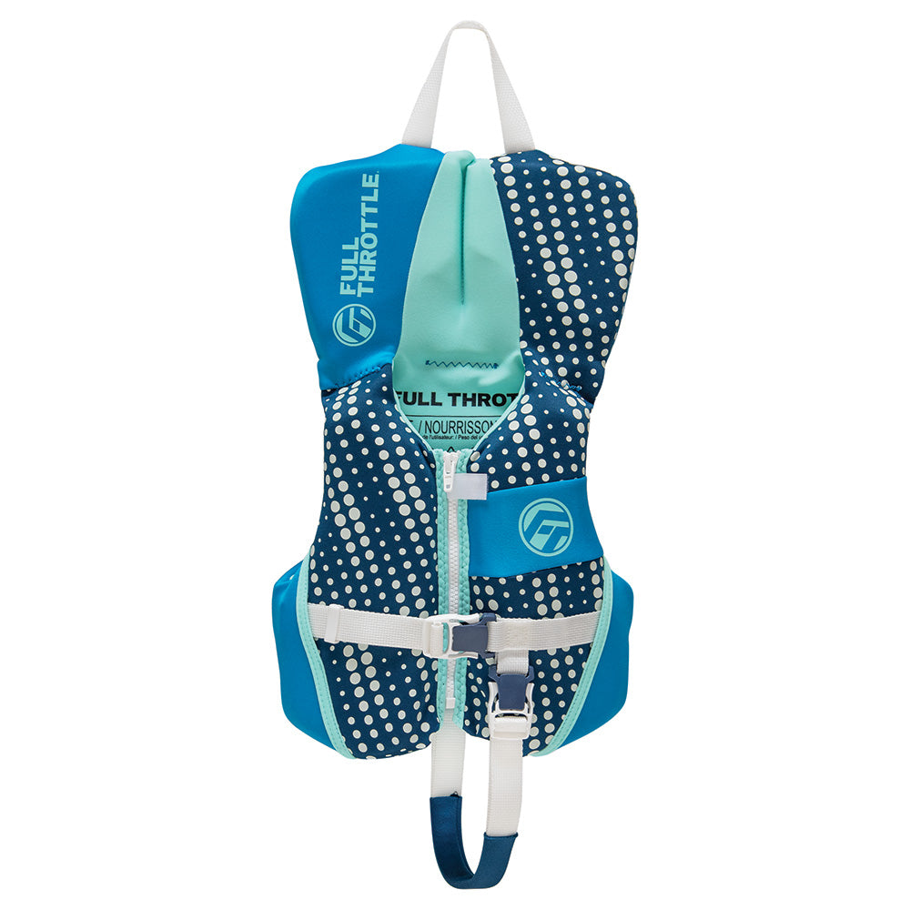 Full Throttle Infant Rapid-Dry Flex-Back Life Jacket - Aqua - Boat Gear USA