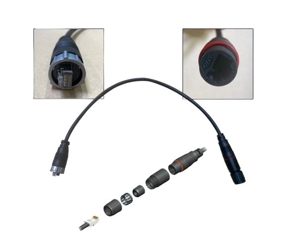 Furuno Wrj-adp-05m 0.5m Waterproof Rj45 Male To Rj45 Adapter Cable - Boat Gear USA