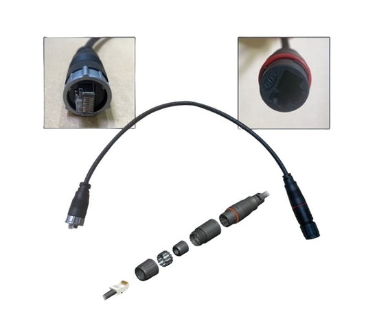 Furuno Wrj-adp-05m 0.5m Waterproof Rj45 Male To Rj45 Adapter Cable - Boat Gear USA