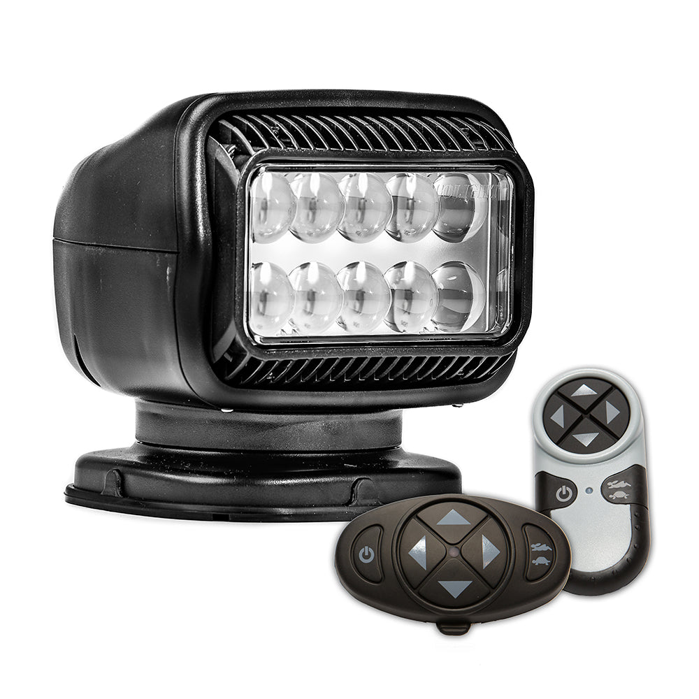 Golight Radioray GT Series Permanent Mount - Black LED - Wireless Handheld & Wireless Dash Mount Remotes - Boat Gear USA