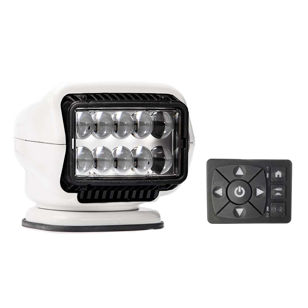 Golight Stryker ST Series Permanent Mount White 12V LED w/Hard Wired Dash Mount Remote - Boat Gear USA