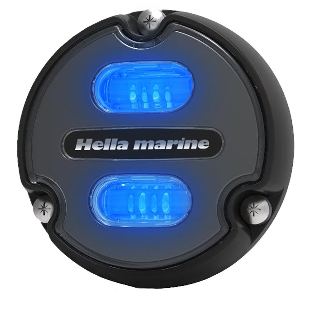 Hella Marine Apelo A1 Blue White Underwater Light - 1800 Lumens - Black Housing - Charcoal Lens - Boat Gear USA