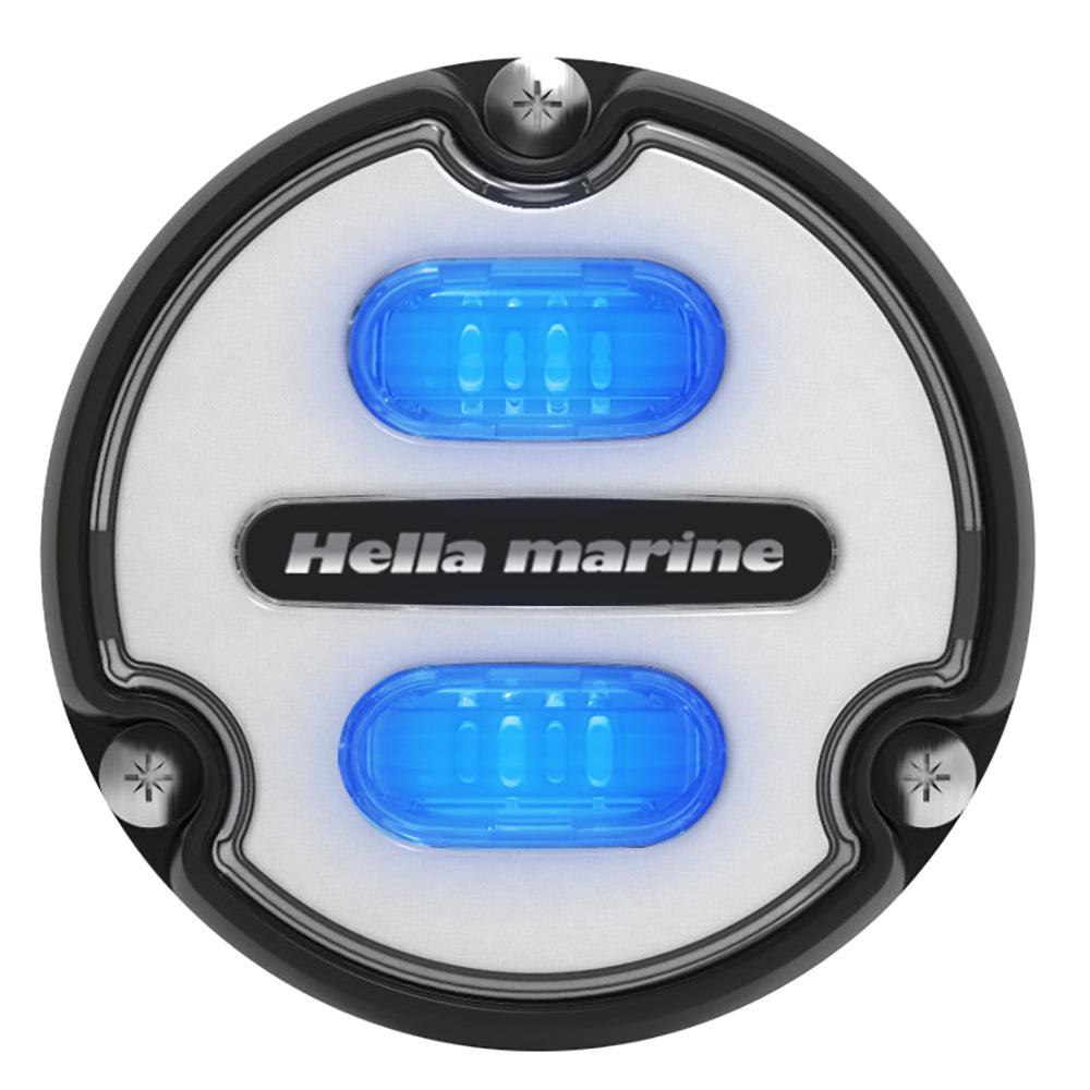 Hella Marine Apelo A1 Blue White Underwater Light - 1800 Lumens - Black Housing - White Lens - Boat Gear USA