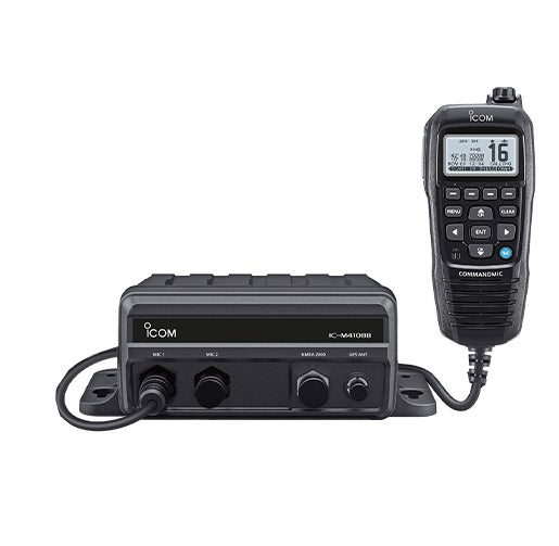 Icom M410bb Black Box Vhf With Hm195gb Black - Boat Gear USA