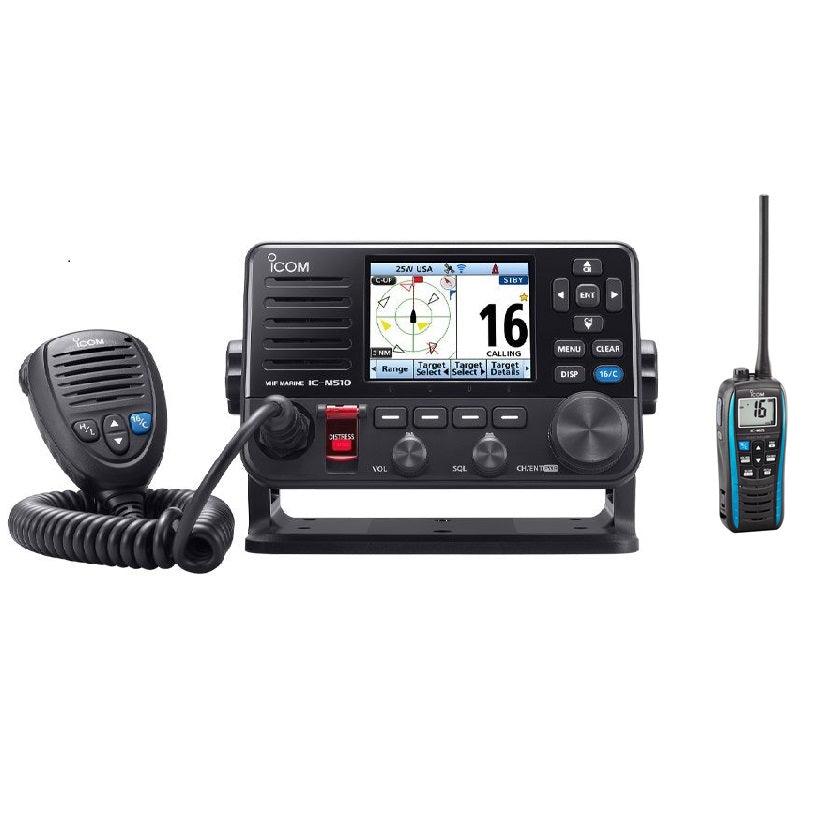 Icom M510 EVO VHF With NMEA2000 M25 Blue Promo Bundle – Boat Gear USA