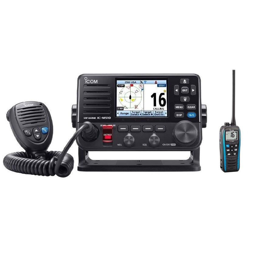 Icom M510 Plus Evo Ais Vhf With Nmea2000 With M25 Promo Bundle - Boat Gear USA