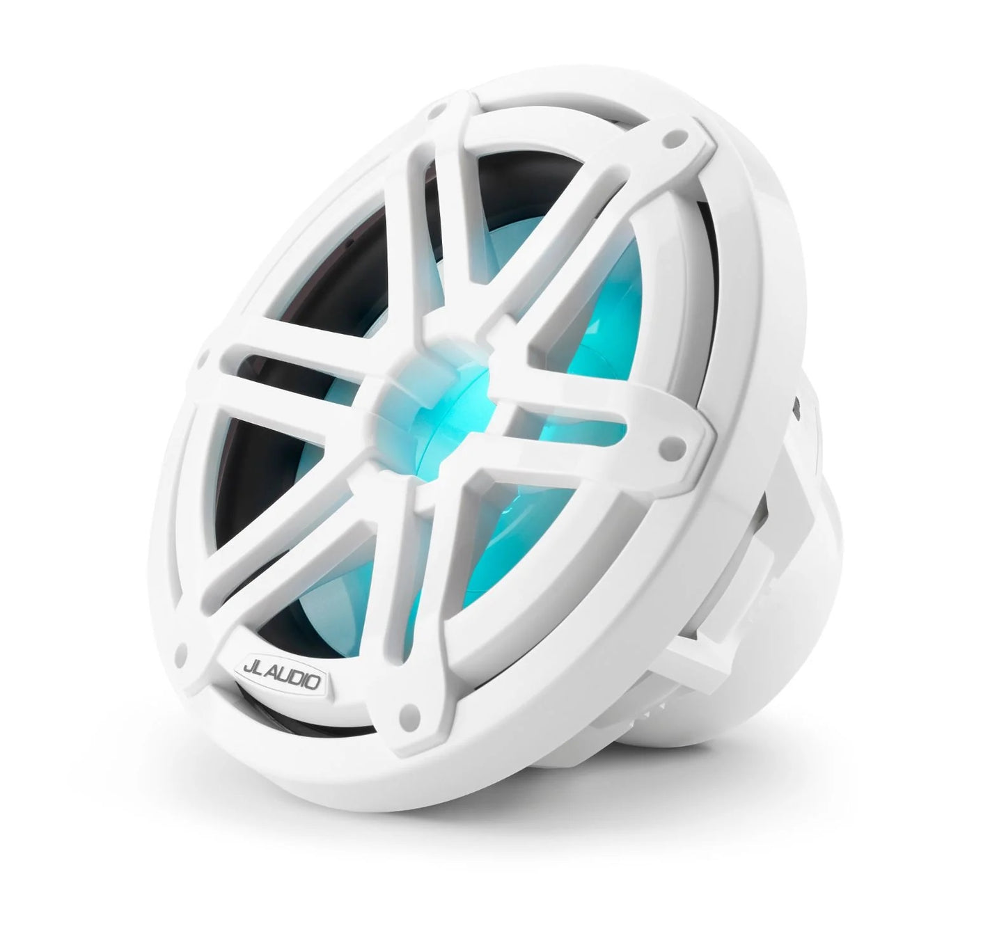 Jl Audio M3 10in Marine Subwoofer White Sport Grille With Rgb Led - Boat Gear USA