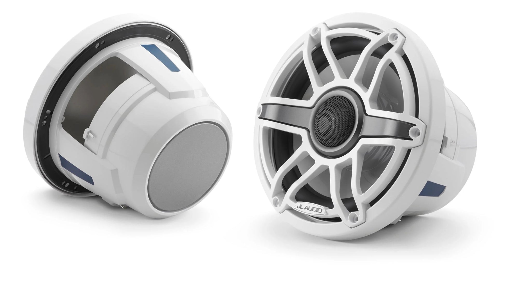 Jl Audio M6 8.8in Coaxial Speakers White Sport Grille - Boat Gear USA