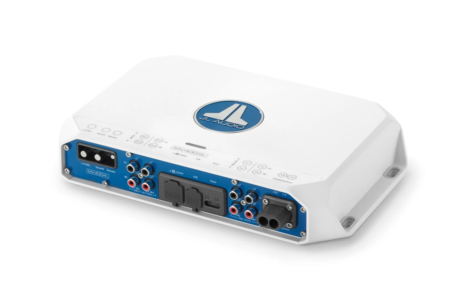 Jl Audio Mvi Marine Amplifier 4 Channel Full-range 400 Watts 12v Integrated Dsp - Boat Gear USA