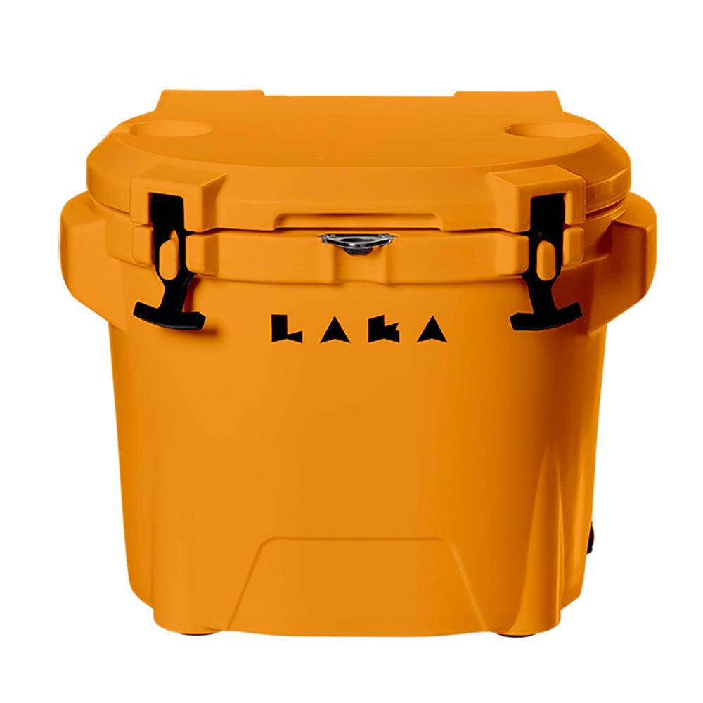 LAKA Coolers 30 Qt Cooler w/Telescoping Handle & Wheels - Orange - Boat Gear USA