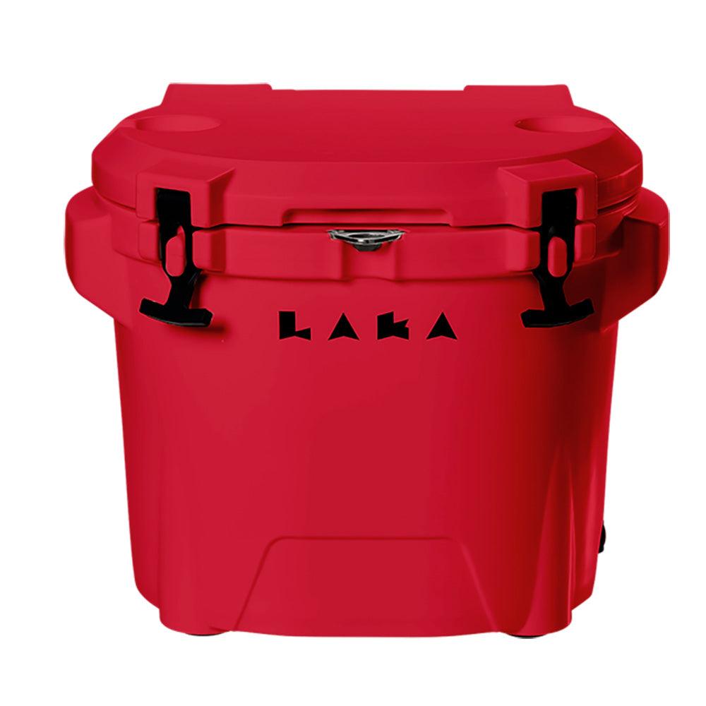 LAKA Coolers 30 Qt Cooler w/Telescoping Handle & Wheels - Red - Boat Gear USA