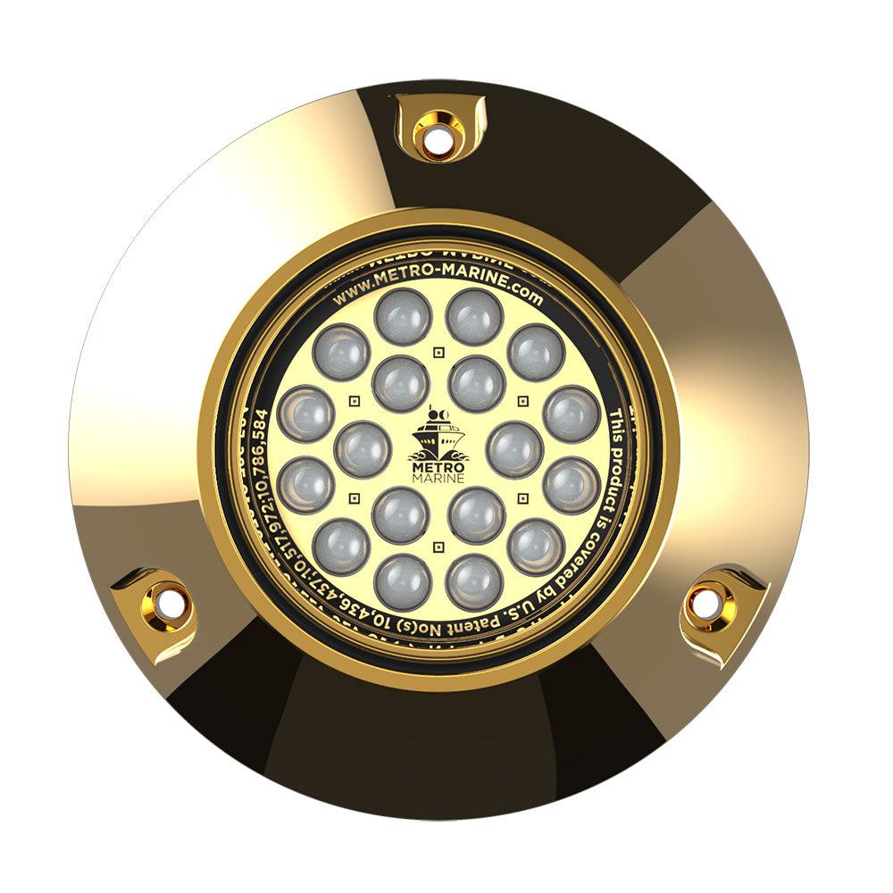 Metro Marine High-Output Submersible Underwater Light w/Intelligent Monochromatic LED's - Aqua, 45° Beam - Boat Gear USA