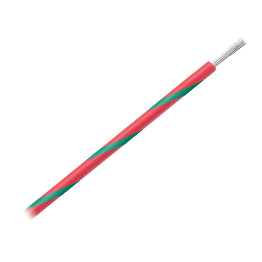 Pacer 14 AWG Gauge Striped Marine Wire 500' Spool - Red w/Green Stripe - Boat Gear USA