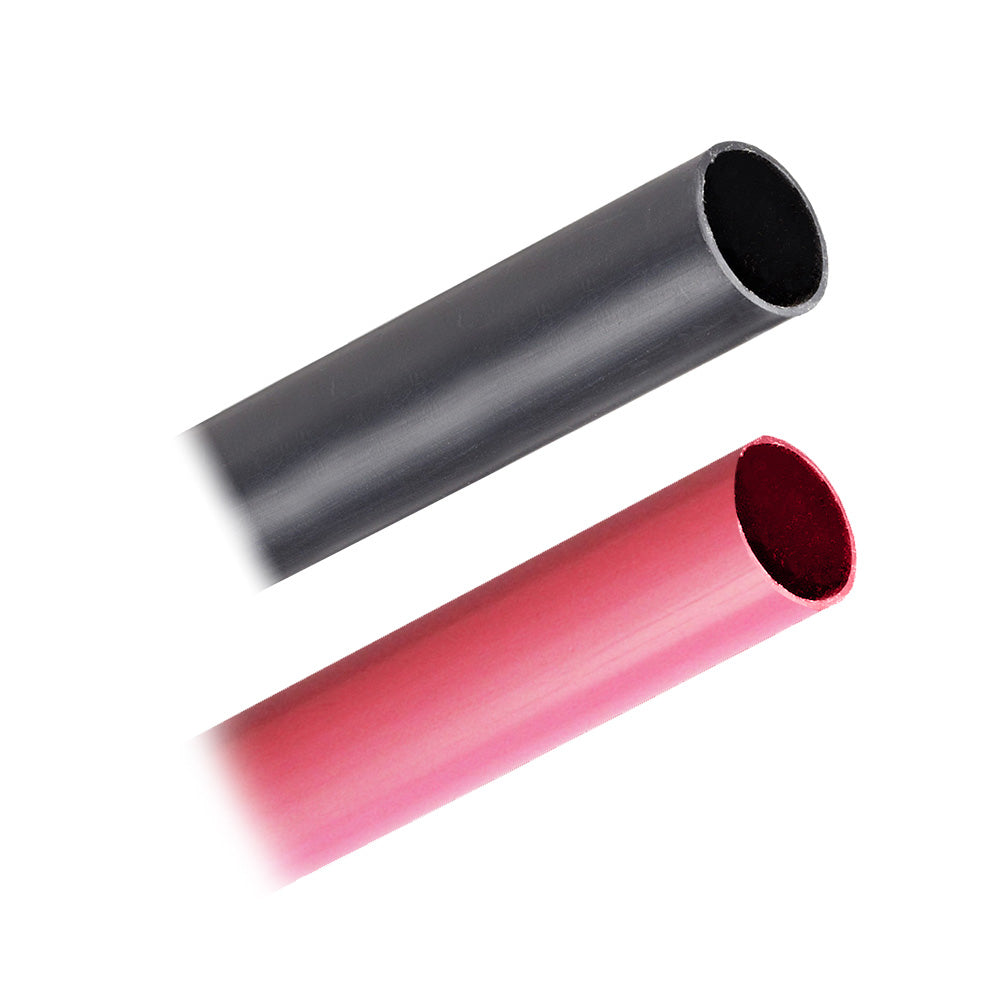 Pacer Battery Cable Heavy Wall Heat Shrink Tubing - 3/4" x 3" - Black/Red (2-Pieces Combo Pack) - Boat Gear USA