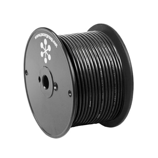 Pacer Black 10 AWG Primary Wire - 20' - Boat Gear USA