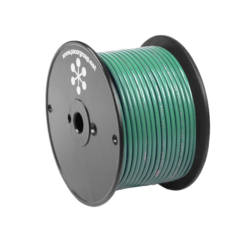 Pacer Green 10 AWG Primary Wire - 20' - Boat Gear USA