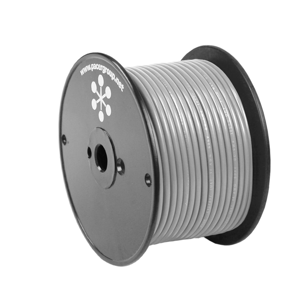 Pacer Grey 10 AWG Primary Wire - 20' - Boat Gear USA