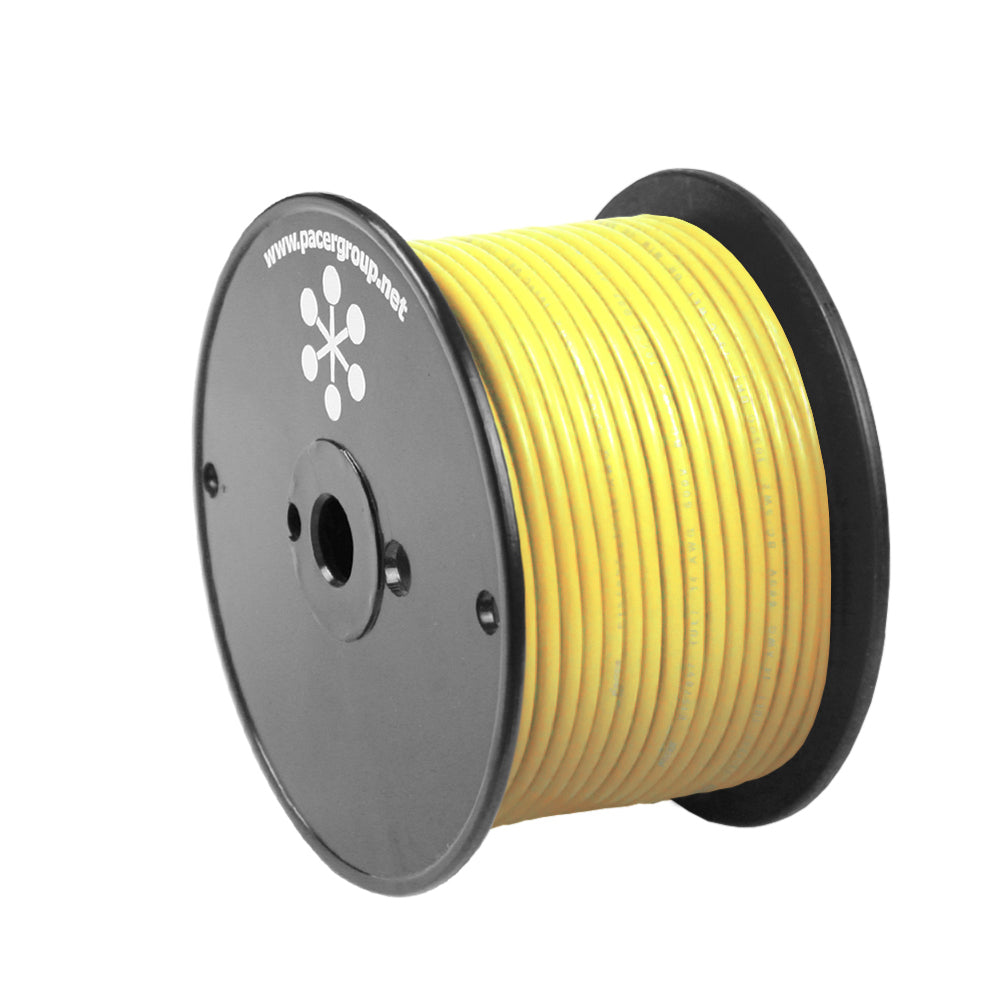 Pacer Yellow 10 AWG Primary Wire - 20' - Boat Gear USA